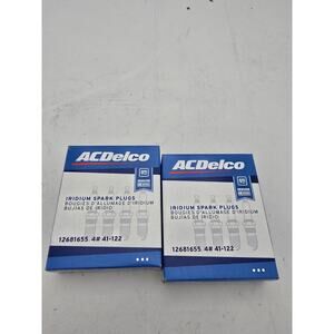 Set of (8) Genuine GM 12681655 AC Delco 41-122 Iridium Spark Plugs